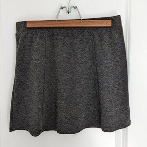 Wet Seal Charcoal Dark Gray Knit A Line Mini Skirt